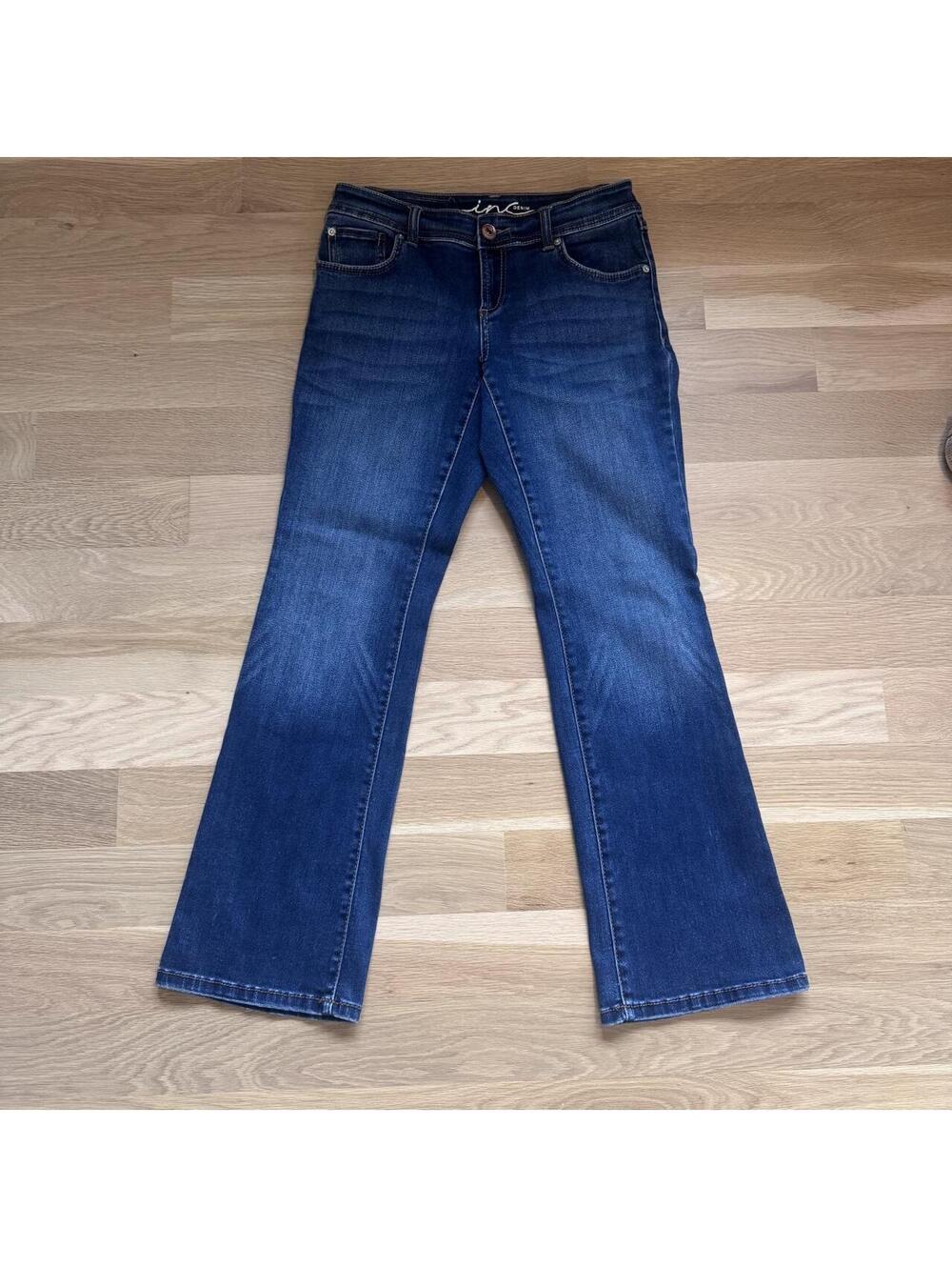 INC Denim Bootcut Curvy Fit Dark Wash Jeans